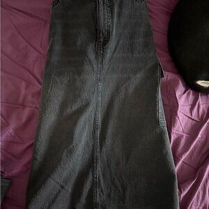 Ava & Viv Black Midi Skirt